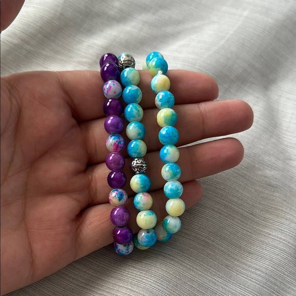 Handmade Colorful Beaded Bracelet Set (1) - Picture 5 of 7